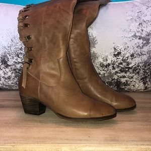 Joyfolie leather thigh high corset Cailyn boots